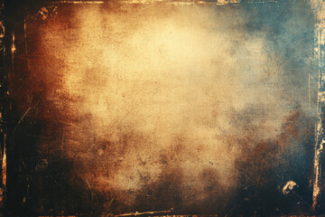 Poster - a vintage, grungy textured background with warm golden and brown tones. ideal for artistic designs, 