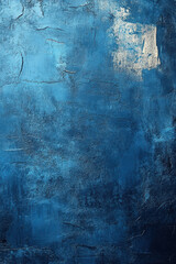 Poster - Abstract blue textured background with rough brush strokes and a mix of dark and light shades, ideal for creative designs and artistic projects.