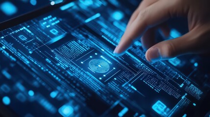 Poster - The combination of biometric security and digital tablets provides a powerful solution for data protection,