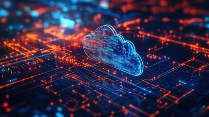 Poster - The combination of digital technology and cloud computing transforms data processing,