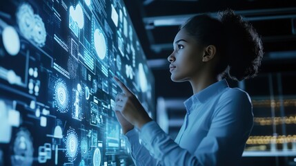 Poster - The combination of digital technology and cloud computing transforms data processing,