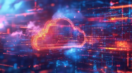 Poster - The combination of digital technology and cloud computing transforms data processing,