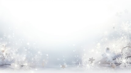 Poster - festive holiday border white background