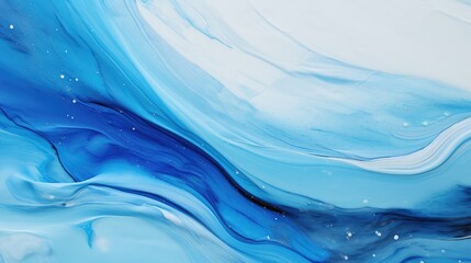 Wall Mural - swirling blue blob