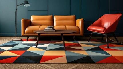 Sticker - design rug texture seamless