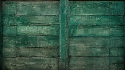 Canvas Print - finish green wood grain