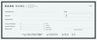 © bibin - Empty money cheque. Bank check. check book template with pattern and blank fields. Currency payment coupon, US dollar check background