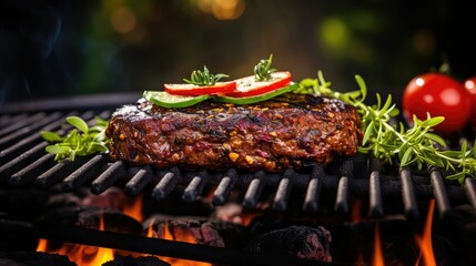 barbecue plant based burger