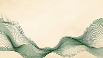 Poster - Elegant flowing lines create a serene and calming background, perfect for various creative projects and designs.