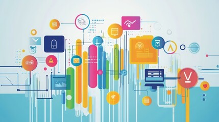 Poster - the future of digital marketing is data-driven, leveraging insights from big data and internet netwo