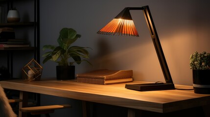 Poster - shape modern desk lamp