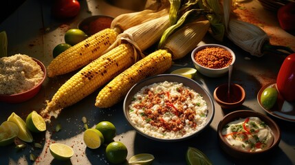 mexican latin food table