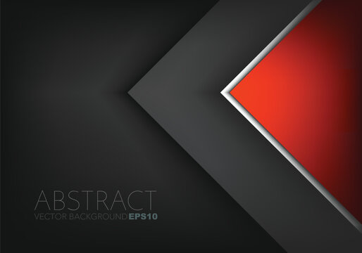 Red graphic geometric triangle overlap vector layer background for text and message design