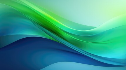 Poster - hues green blue abstract background