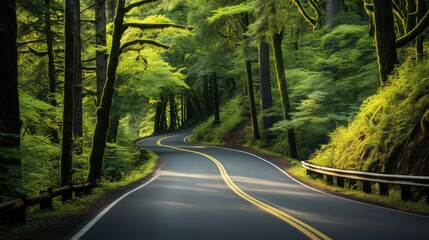 Wall Mural - twists winding road