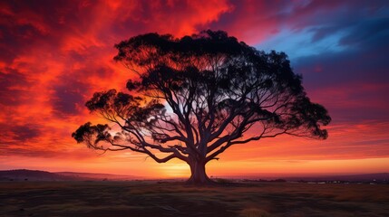 Poster - tree eucalyptus trees