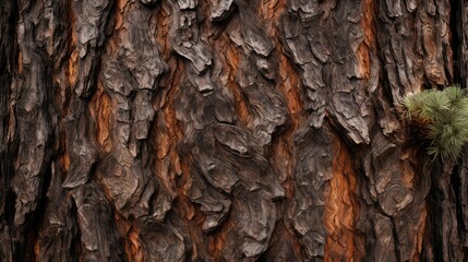 Sticker - texture pine tree trunk