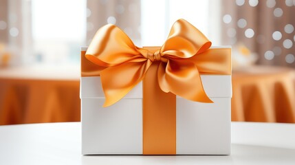 Poster - box orange bow