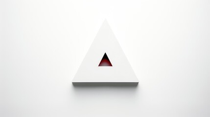 Sticker - geometry triangle white background