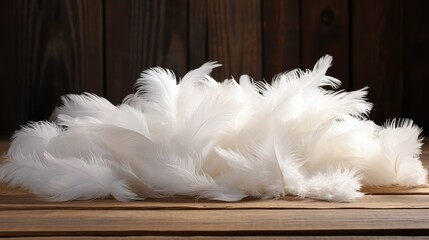 fluffy white feathers background