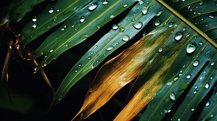 Wall Mural - leaf plam leaves