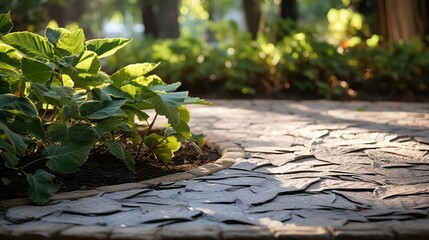 Poster - earthy leaf boarder