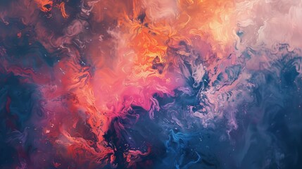 Abstract Swirling Colors Background