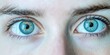 © silence - Close-up of vibrant blue eyes showcasing intricate details and captivating charm for artistic or emotional projects.