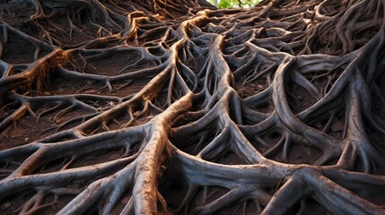 Wall Mural - twist trees roots