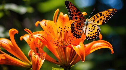 Poster - flower orange lily