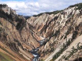 Grand canyon of Yellowstone national park