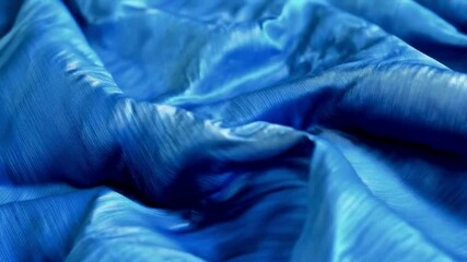 Poster - blue silk background