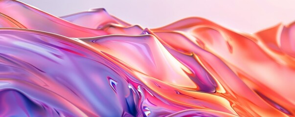 Wall Mural - purple_pink_scene_pastel_pink_gold_curve_effect