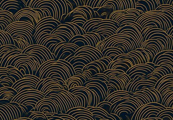 Poster - Abstract Gold and Black Pattern