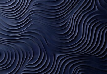 Poster - Abstract Blue Wavy Pattern Background