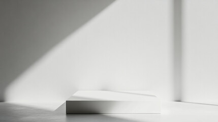 Canvas Print - White Platform Minimal.