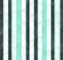 Sticker - Seafoam Green, Black and White Vertical Stripes