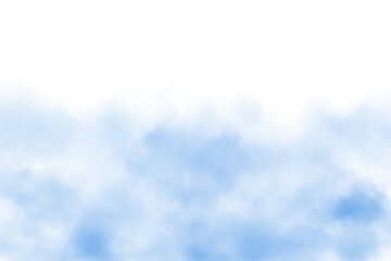 Fantastic blue smoke. Magic smoke. Smog cloud on podium or stage. Fog vapor over ground or water surface, magic haze. PNG.
