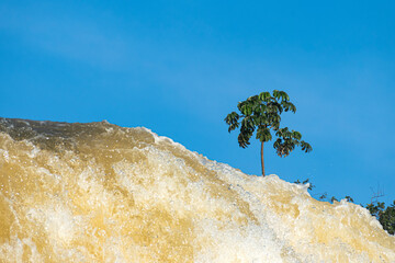 landscape with blue sky