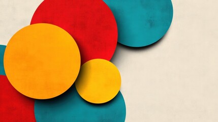 A close up of a bunch of colorful circles on top of each other, AI