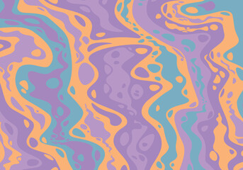 Poster - Abstract psychedelic groovy background.