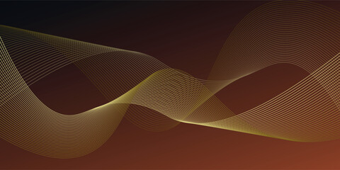 Poster - background isolated. Wave line art, Curved smooth design. Vector illustration EPS 10.