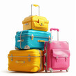 © Isaiah - luggage suitcase travel bags vacation colorful tourism baggage holiday journey suitcase set travel gear trip preparation vibrant suitcases travel accessories
