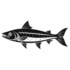 Wall Mural - Herring Black Black silhouette