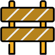 © muh zakaria - barrier filled line icon