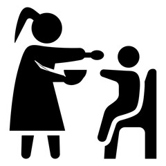 Wall Mural - Feeding Icon