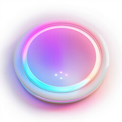 circular colorful light glow neon pink blue gradient vibrant modern abstract tech futuristic round object color spectrum illumination art decoration design led 