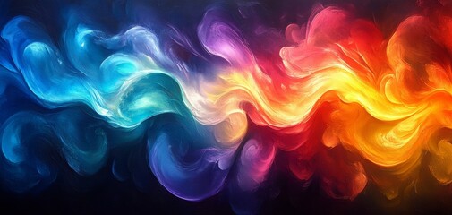 Poster - Abstract Colorful background with colors explosion painting texture rainbow artistic
