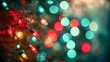 © Phichaphat - Festive Christmas Lights Bokeh Background