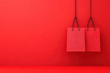 Sticker - black friday shopping concept minimal black friday shopping spree, bold discount tags, clean design,
